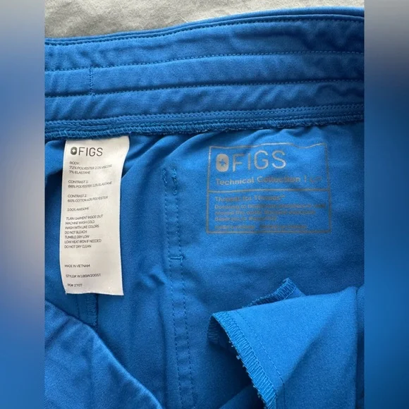 Figs Royal Blue Jogger Scrub Pants - Picture 2 of 3